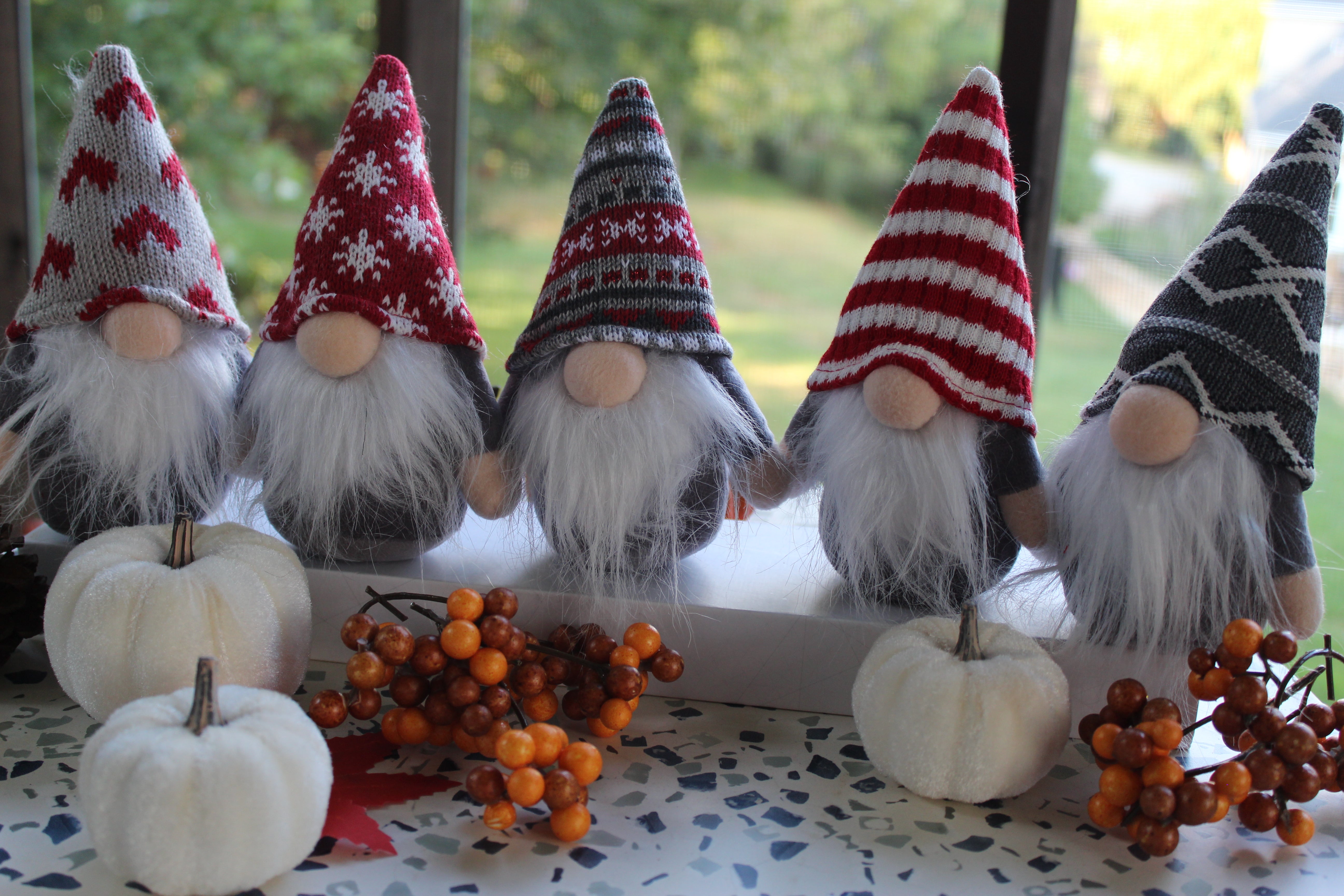 Christmas Celebration Ornament Mini gnomes - Holiday Decor- Tree Decoration