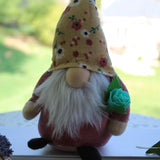 Spring Flower Gnome, Mother's Day Spring Gnome, Gnomes for home, Adorable Handmade Gnomes Tiered tray decor