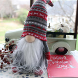Valentine Day Gnome, Plush Gnomes Tomte Gnome Ornaments Handmade Swedish Figurine Holiday Elf Home Decorations
