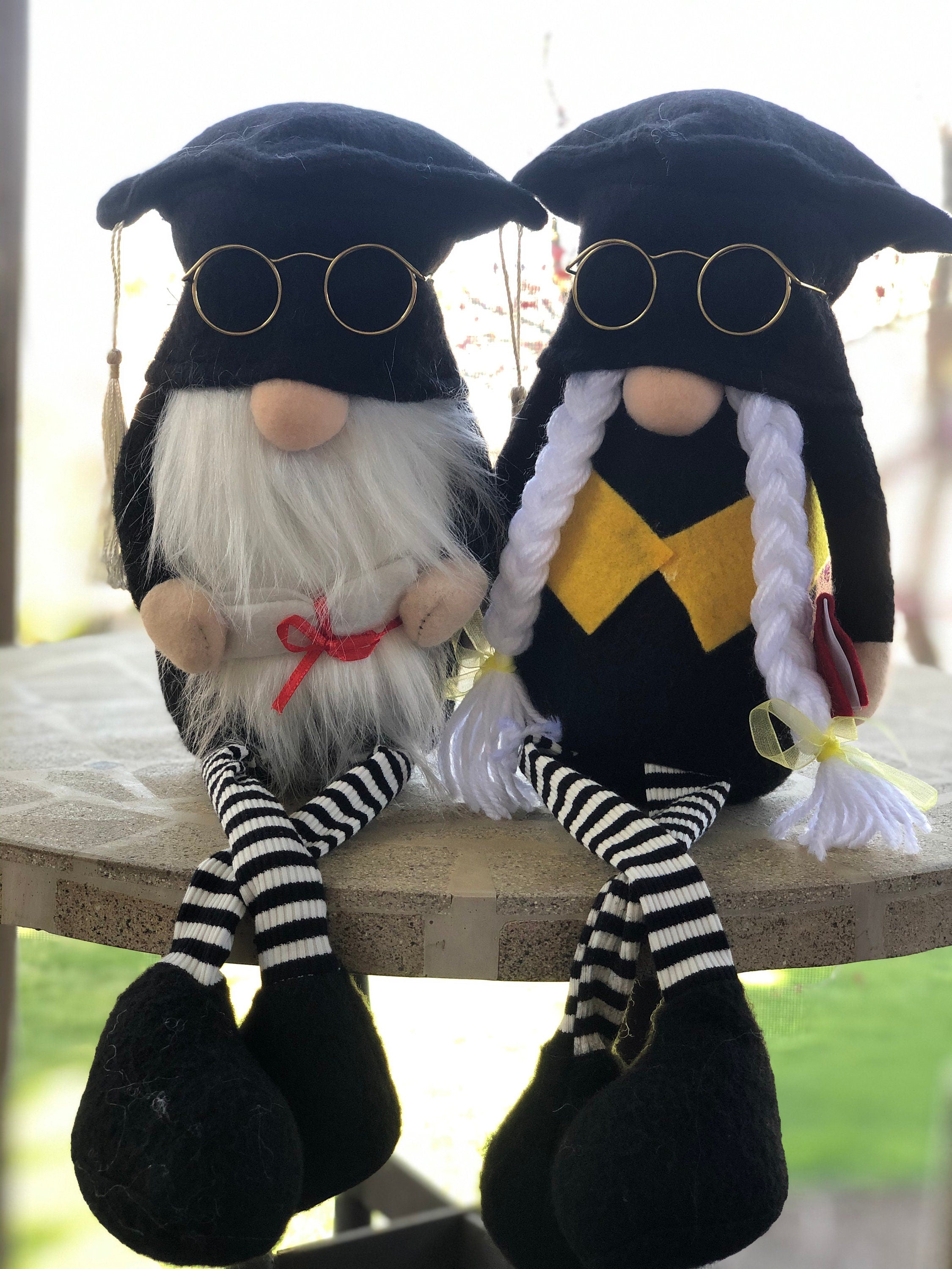 Graduation Gnomes - Student Gift - Sitting gnomes