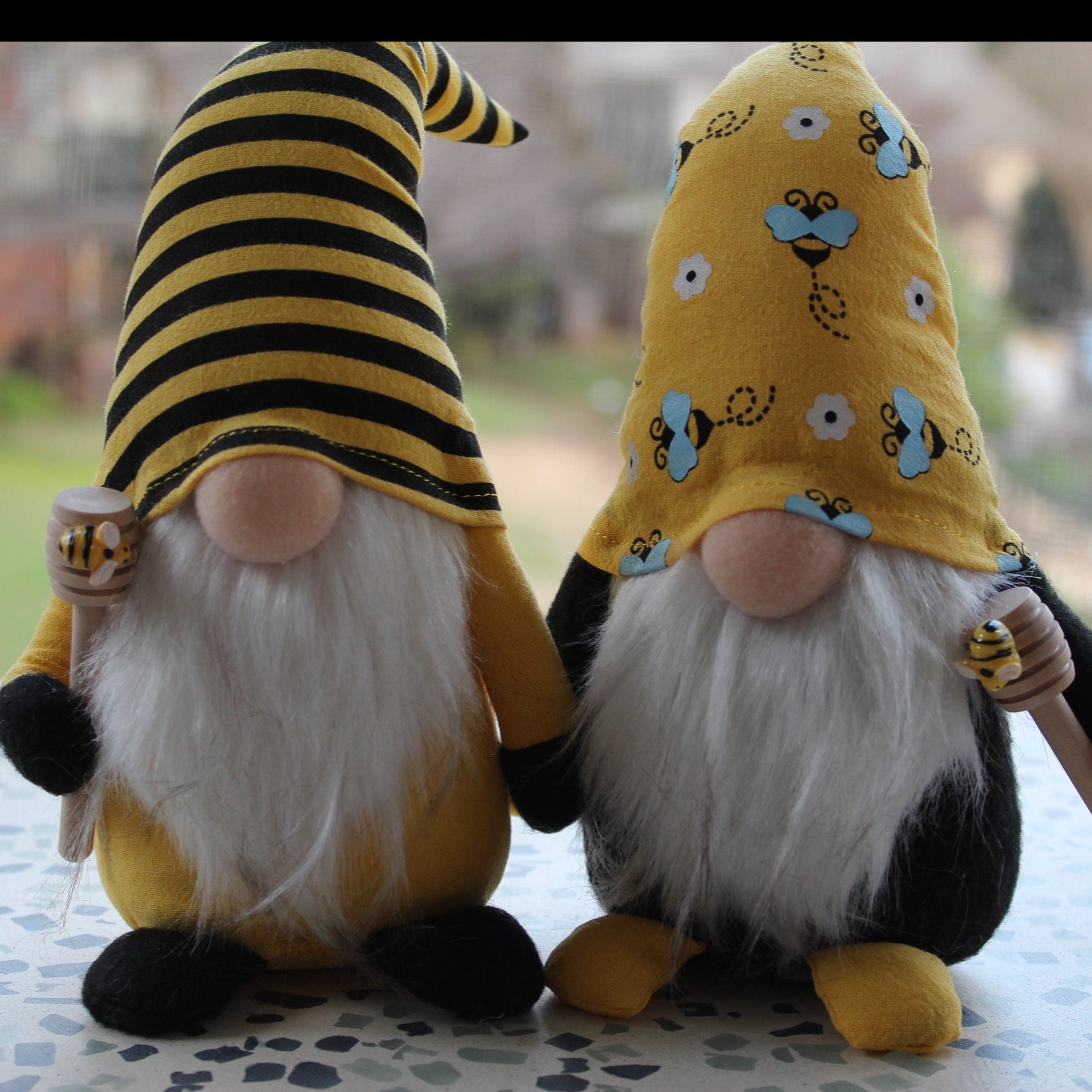 Set of 2 Bumble Bee Striped Gnome Farmhouse Kitchen Decor - Household Items, Facebook Marketplace