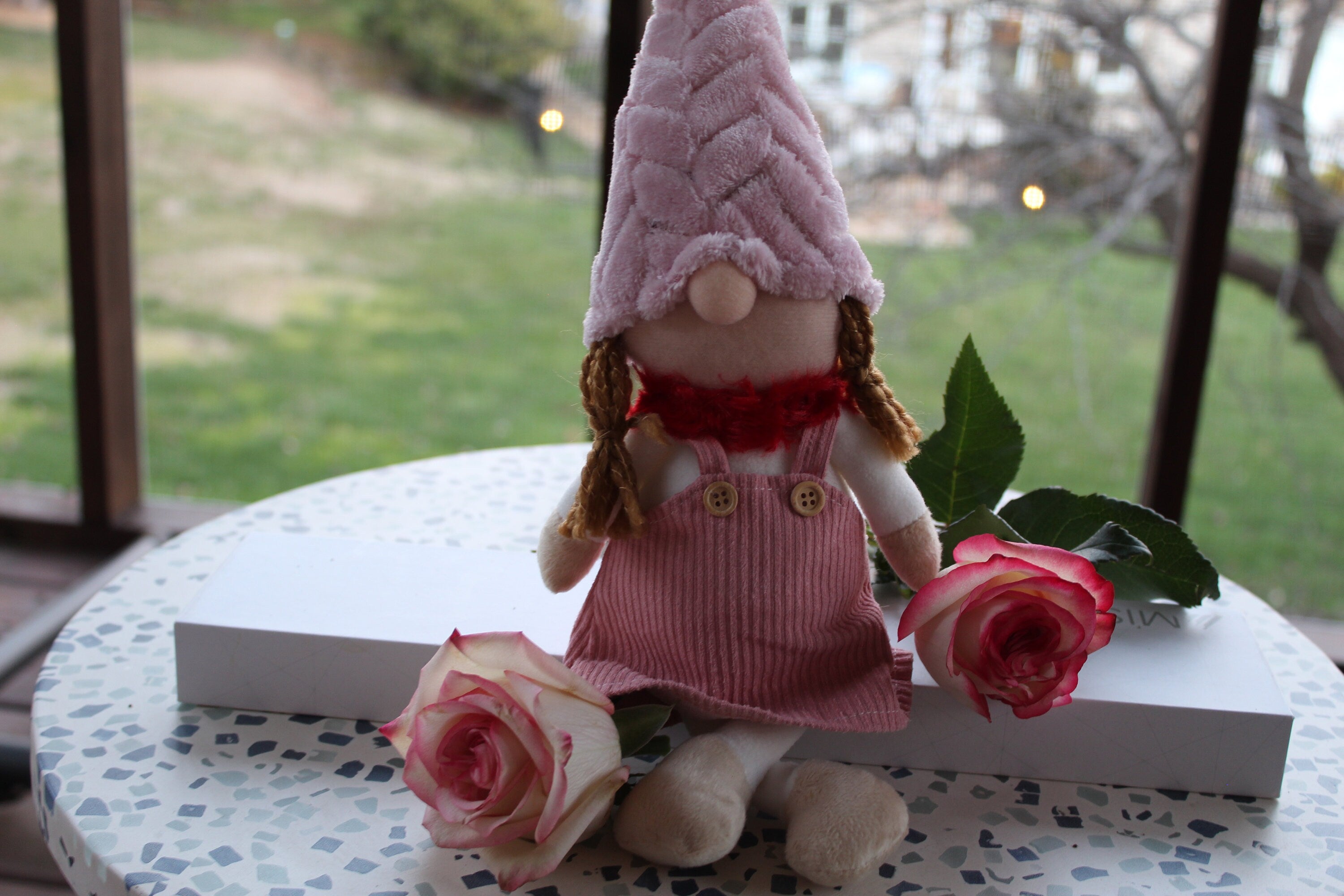 Carissa Pink Girl Gnome - Spring Day Gnomes