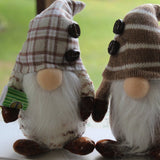 Pair of Coffee Gnome - Coffee Bar Decoration -Adorable Handmade Gnomes - Tiered tray decor