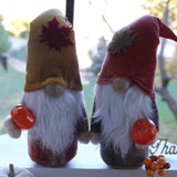 Fall Decoration gnome - Thanksgiving decoration - Pair of Gnomes - autumn gnomes