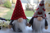 Pair of Cute and Small Holiday Gnomes, Small Christmas Gnome